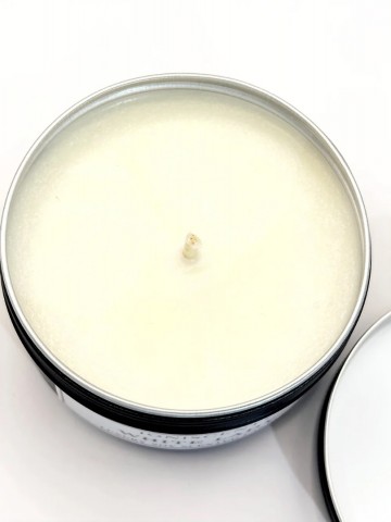 Mini soja geurkaars white lady bloemige geurnoten 70 g open