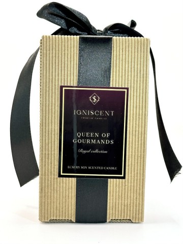 Queen of goodies  luxe vegan geurkaars met de heerlijke aromas van belgische chocolade frambozen en aardbeien handgemaakt voor een intens geurgenotverpakking 0